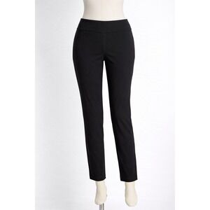 NIC+ZOE Wonderstretch Pants Womens 2P Black Slim Straight Leg Pull On Ankle